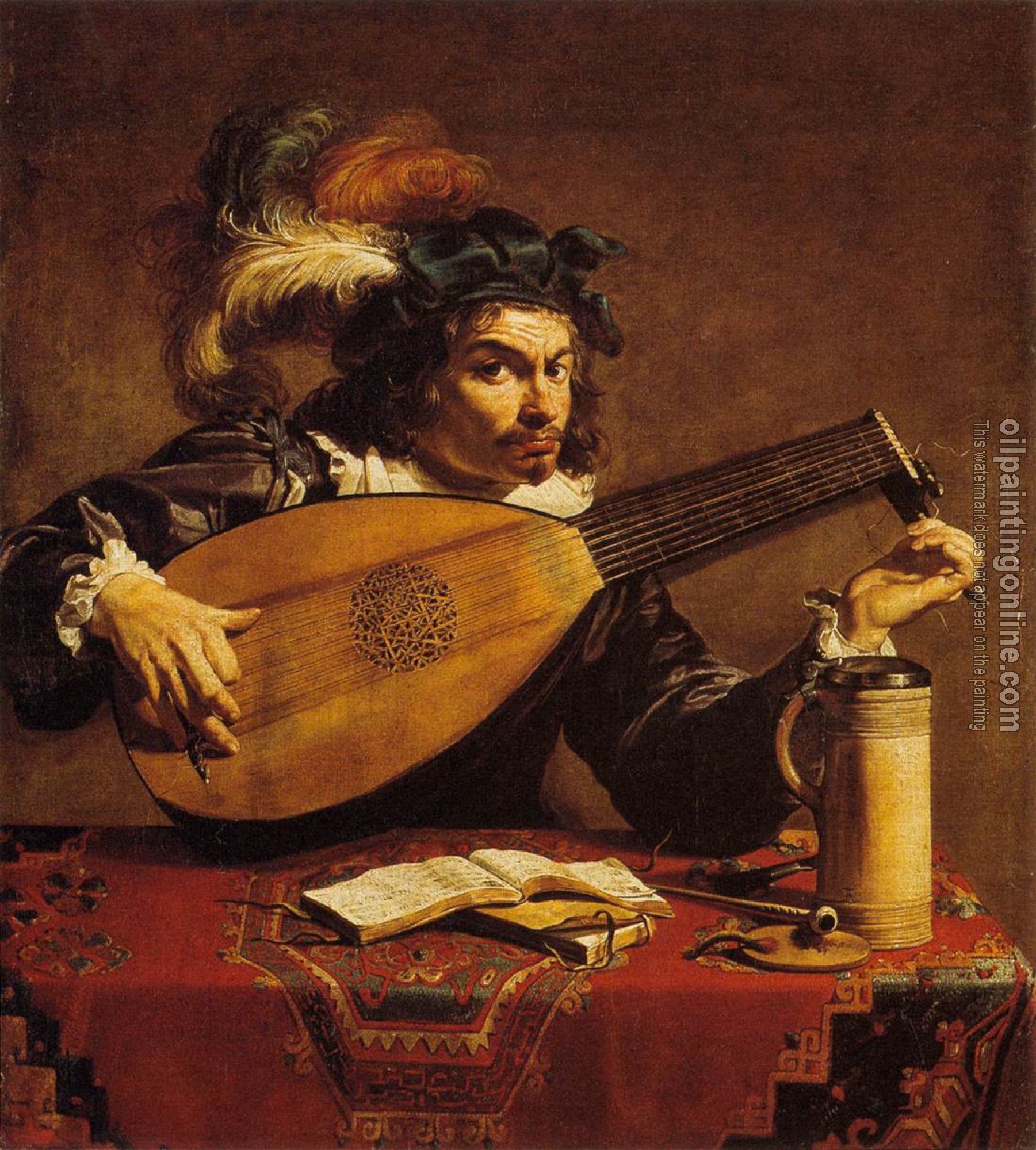 Rombouts, Theodoor - The Lute player